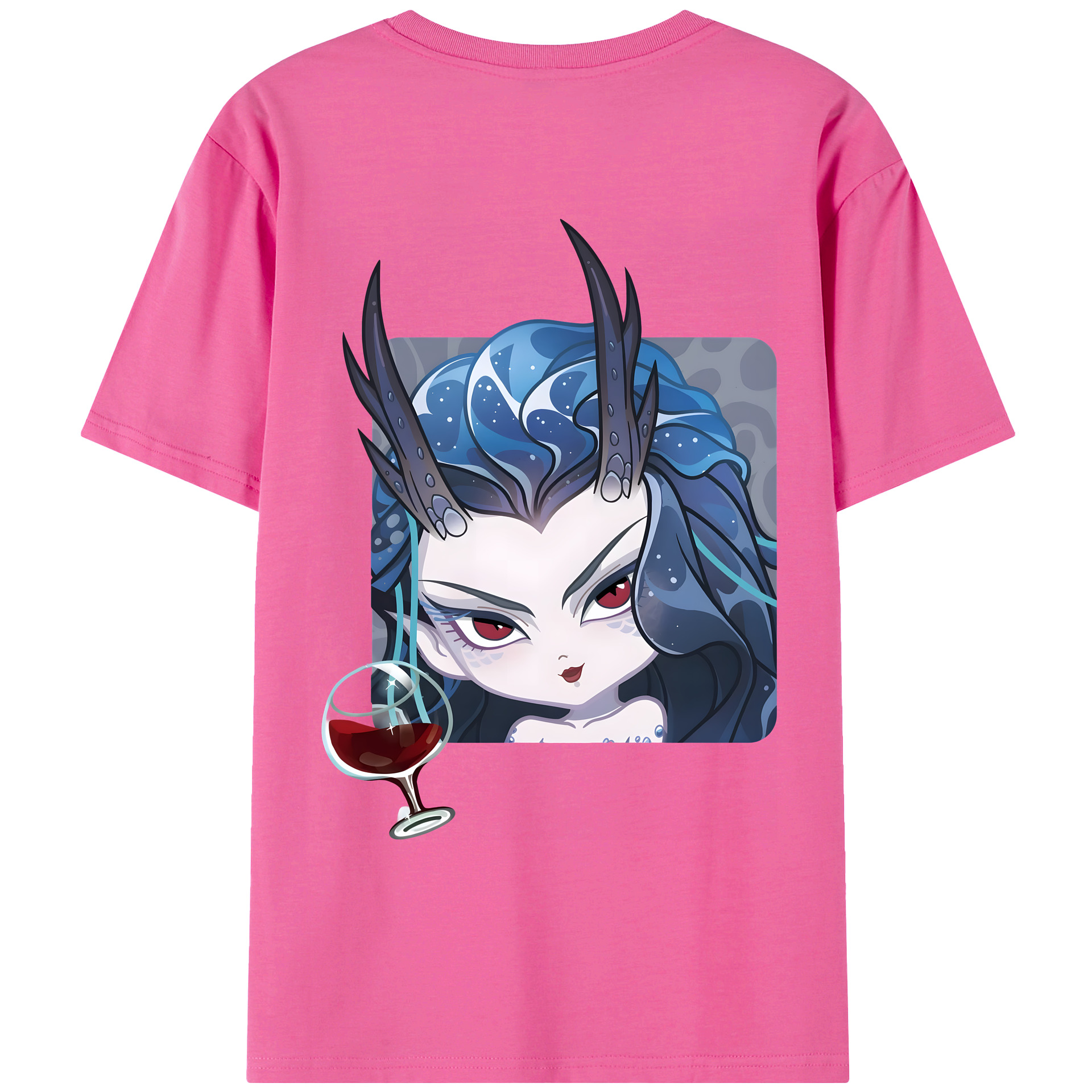（画像用） Ne Zha 2 ナタ 魔童の大暴れ レディース半袖Tシャツ(バックプリント)